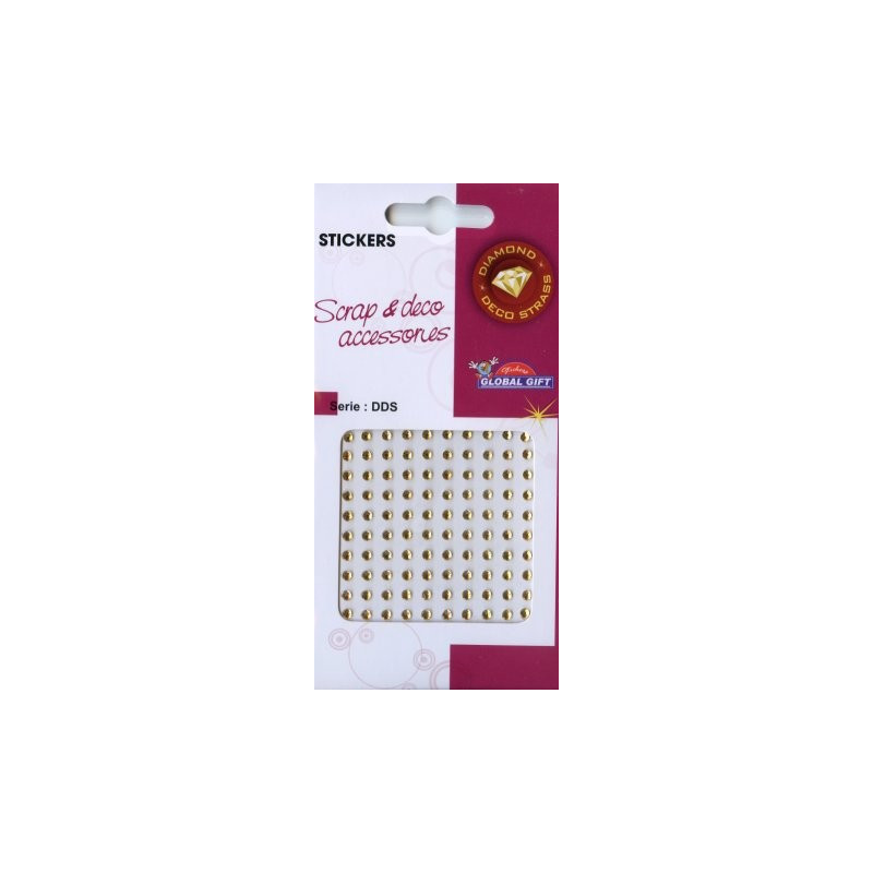 Stickers Diamond Deco Strass doré Stickers Diamond Deco Strass doré