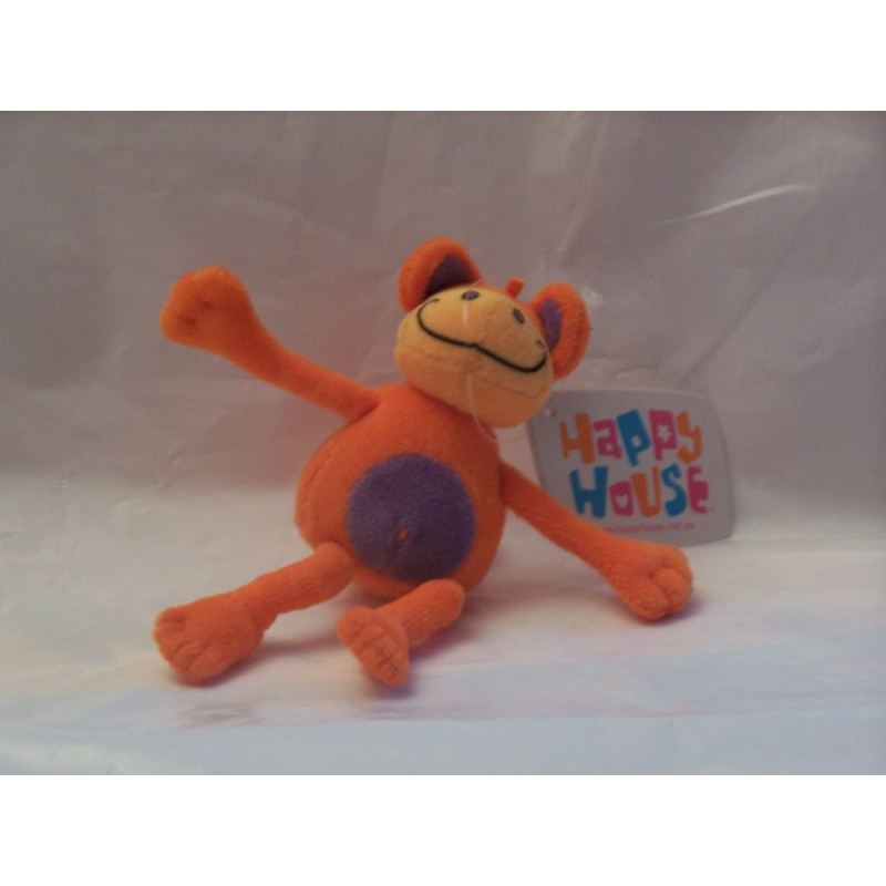 Peluche Happy House Singe orange Peluche Happy House Singe orange