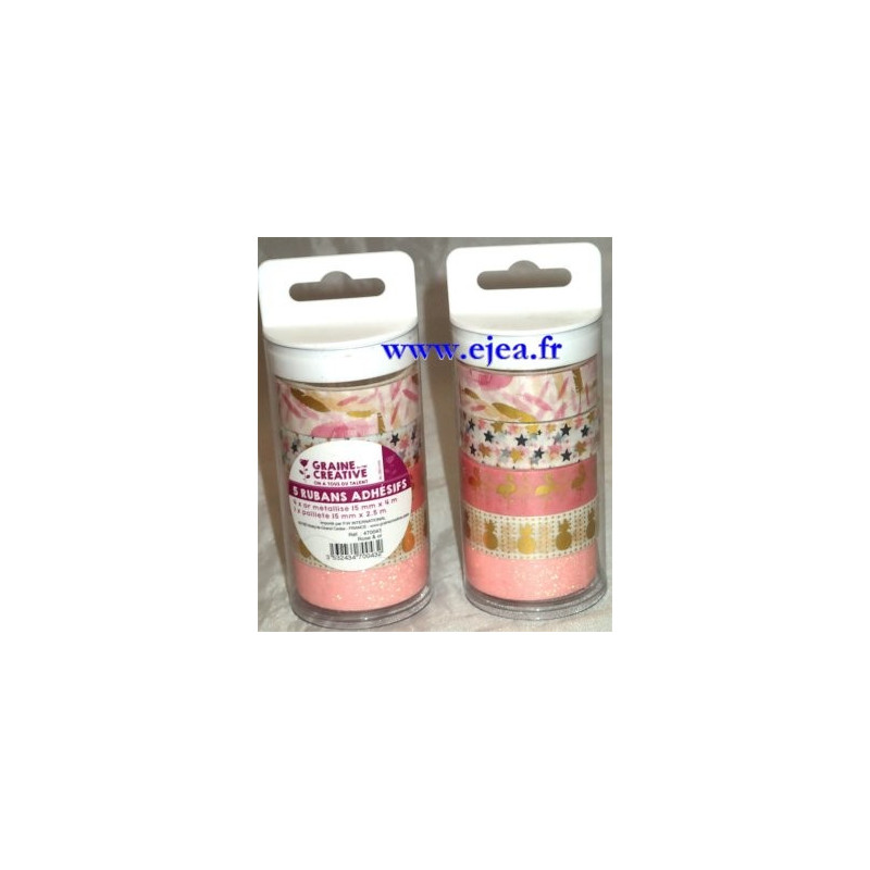 Tubo 5 masking tape rose et or Tubo 5 masking tape rose et or