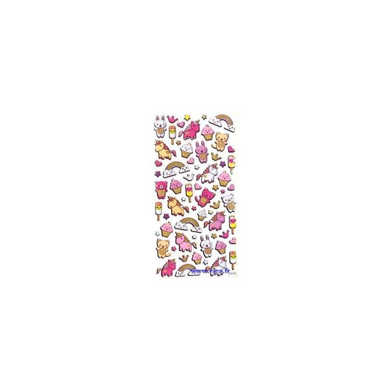 Stickers TWEENY Licornes et animaux Stickers TWEENY Licornes et animaux