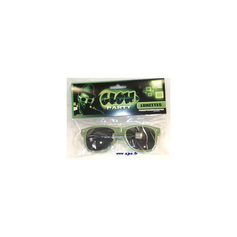Glow Party Lunettes noires phosphorescentes Glow Party Lunettes noires phosphorescentes